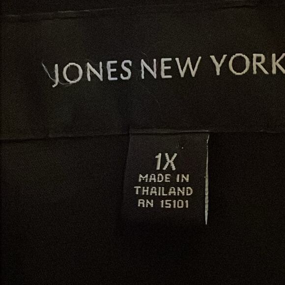 Jones New York Black Coat. 1X - Picture 2 of 4
